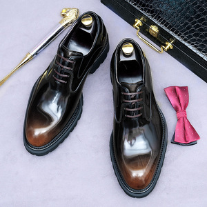 Chaussures Derby de Luxe Élégantes pour l'Automne avec Motif Brogue Fait Main en Cuir Véritable à Lacets pour Hommes – Idéales pour le Bureau et les Tenues Professionnelles - Product Image 3