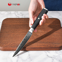 Yieryi Damascus Staalmes VG10 Kernstaal 67 Lagen Japans Utility Mes Huishoudelijk Keukenmes Schilmes met G10 Handvat