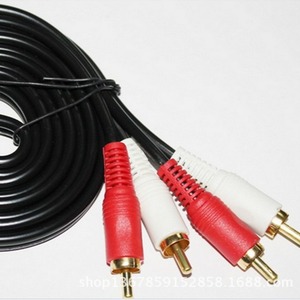 สาย AV 1.5 ม. RCA ชายต่อชาย ปลอกหุ้ม PVC ตัวนำทองแดง ป้องกันด้วยเส้นถัก สำหรับการเชื่อมต่อเสียงและวิดีโอของทีวี - Product Image 3