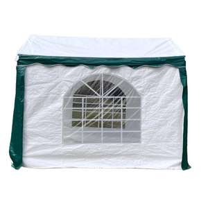 Tente de fête rayée noire et blanche GARDENWILD à bas <span class=keywords><strong>prix</strong></span>, personnalisée, 2x3m, en tube <span class=keywords><strong>d</strong></span>'acier galvanisé, revêtement PVC, avec paroi latérale, portable - Product Image 6