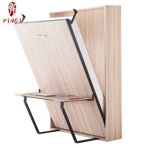 <span class=keywords><strong>Cama</strong></span> Murphy Plegable <span class=keywords><strong>Vertical</strong></span> Oculta de Madera con Escritorio y Almacenamiento, Mueble de <span class=keywords><strong>Cama</strong></span> Murphy para Dormitorio - Product Image 1
