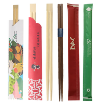 Baguettes jetables Tensoge Twin Hashi personnalisées en bambou, pour sushi, avec conteneur Push Pop, ustensiles de cuisine