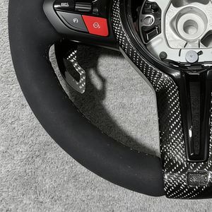 Volante Deportivo M Sport de Fibra de Carbono y Alcántara para F01 F10 F11 F12 F15 F16 F20 F21 F25 F26 F30 F31 F32 F33 F36 F34 F35 E70 E90 - Product Image 4