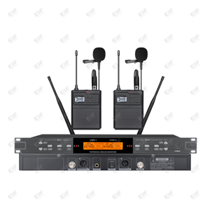 ไมโครโฟนไร้สายแบบหนีบปกเสื้อ OEM EIF HC-1000 คุณภาพสูง ชาร์จซ้ำได้ เหมาะสำหรับการแสดงร้องเพลง - Product Image 4