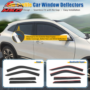 Viseras para Ventanas de Perfil Bajo con Adhesivo para Ford Explorer 20-25, Deflectores de Lluvia - Product Image 3