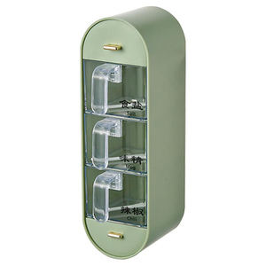 Modern Hanging Plastic Wall Mounted <b>3</b> Tier Spice Rack Drawer Organizer Kitchen Seasoning Box Container - Product Image 1