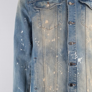 Set di Due Pezzi in Denim con Stampa DTG Personalizzata, Lavaggio Acido Vintage, Completo <span class=keywords><strong>Jeans</strong></span> da Uomo - Product Image 4