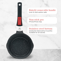 Marmite à soupe en aluminium moulé sous pression de haute qualité Marmite à lait lavable au lave-vaisselle Casserole de cuisson antiadhésive avec poignée amovible