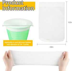 Chaussettes filtrantes réutilisables pour piscines hors sol ou enterrées, pour la protection du filtre - Product Image 6