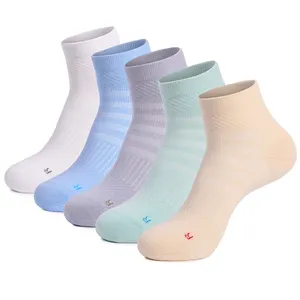 Wholesale Terry Cushion Sports Trainer Socks Lightweight Running Workout Athletics Ankle Socks For Women And Men