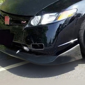 ใหม่สำหรับ8TH Gen Type R Si Add HC ประเภทดาบคาร์บอนกันชนหน้าคางลิปสปอยเลอร์สีดำ - Product Image 1