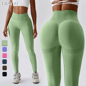 Cintura alta no Squat Crack Crunch Butts Seamless Fitness Tight Pant Gym Legging Yoga Legging para mujeres