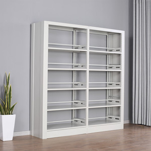 Librería Metálica Moderna de Doble Cara con Estantes Ajustables para Uso en Bibliotecas Escolares, Hogares, Hoteles y Supermercados - Product Image 5