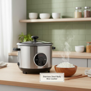 Olla Arrocera Eléctrica en Oferta <span class=keywords><strong>de</strong></span> Fábrica, Varios Tamaños, <span class=keywords><strong>Precio</strong></span> al por Mayor con Descuento, Cuerpo <span class=keywords><strong>de</strong></span> Acero Inoxidable para Pequeños Electrodomésticos <span class=keywords><strong>de</strong></span> Cocina - Product Image 1