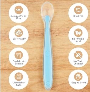 Nouveau produit <span class=keywords><strong>Cuillère</strong></span> en <span class=keywords><strong>silicone</strong></span> pour bébé de 4 mois - Product Image 5