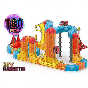 ITTL DIY Maglev Luminous Railcar con 180 piezas, juguete educativo de montaje 3D, coche magnético sobre riel, <span class=keywords><strong>tren</strong></span> eléctrico, cubo de juguete para niños - Product Image 4