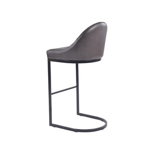 Proveedor Chino muebles de bar barato bajo nuevo bar taburete de cuero de la PU moderno de alta Silla de bar con reposapiés - Product Image 3