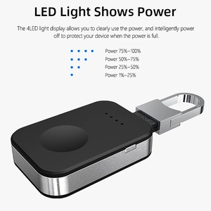 Cargador Inalámbrico para <span class=keywords><strong>Apple</strong></span> <span class=keywords><strong>Watch</strong></span> 5 4 3 2, Banco de Energía, Carga Magnética Portátil, Mini Cargador Inalámbrico para Reloj, Batería <span class=keywords><strong>Externa</strong></span> - Product Image 4