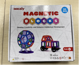 Blocs de construction magnétiques pour enfants 122 pièces jouets de construction magnétiques 3D jeux éducatifs cadeaux pour enfants de 3 4 5 6 7 ans - Product Image 6