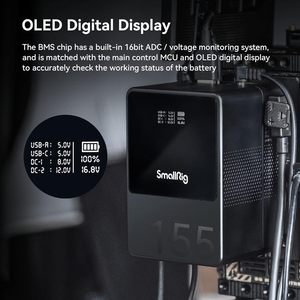 <span class=keywords><strong>แบ</strong></span><span class=keywords><strong>ต</strong></span>เตอรี่ Small Rig V-Mount รุ่น VB155 ความจุ 10500mAh 155Wh 14.8V รองรับการชาร์จ<span class=keywords><strong>เร็ว</strong></span> 65W PD USB-C พร้อม D-TAP และ USB-A - 3581 - Product Image 5