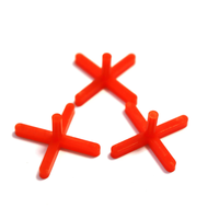 Croix de carreaux colorée et largement utilisée de 3*27mm avec système d'espacement coloré de poignée pour niveler la croix de carreaux