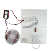 MARVEL ONE Miroirs de salle de bain intelligents à éclairage LED 12V, anti-buée, commande tactile, double bouton, interrupteurs manuels, 48W, 2 ans CE