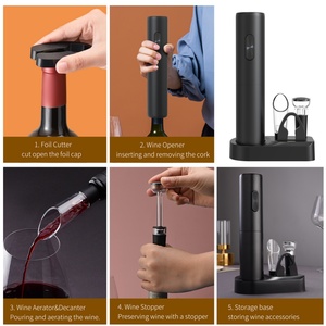 Sacacorchos Eléctrico Automático a Batería de Bajo Precio y Gran Venta, Juego de Abrebotellas de Vino Eléctrico - Product Image 3