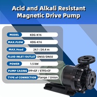 KDG-K16H 2 HP 1.5 kW 塑料电磁驱动离心水泵 OEM 100% 铜线电机 220/380V 50/60Hz 雕刻工艺