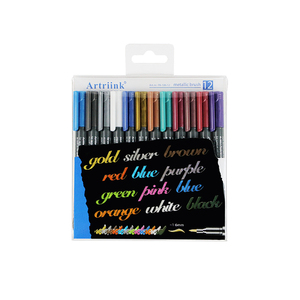 Hot bán 12 màu sắc kim loại đánh dấu kim loại màu bút vải Bút Kim Loại đánh dấu vĩnh viễn bút - Product Image 6