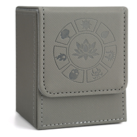 Boîte de rangement pour cartes à collectionner personnalisée Boîte de rangement pour cartes de jeu Boîte de rangement en cuir