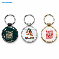 Epoxy geprinte QR-code hondenpenning NFC slimme huisdiertracking tag