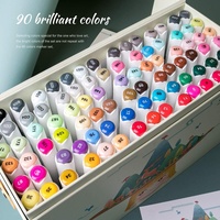 Touchfive — feutres marqueurs avec alcool ALP, 90 couleurs, Permanent, à double pointe, ensemble de marqueurs pour Art graphique et croquis