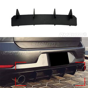 Rear Bumper Diffuser Maxton Style Flag Spoiler Splitter Accessories Body Kit for VW Golf 7.5 GTI MK7.5 GTI 2017-2021 Facelift - Product Image 1