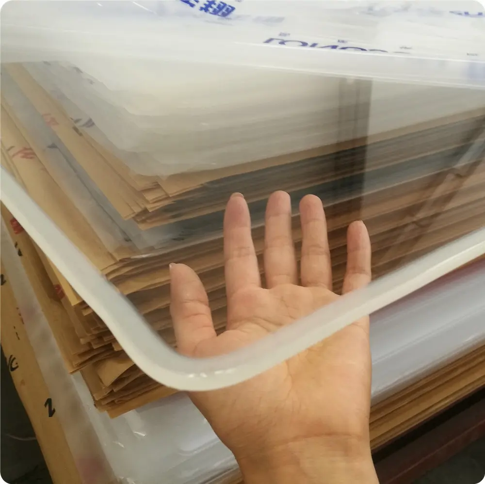 Hot Selling Hartplastik Glasscheiben transparent 8mm klare Acryl platten Kristall hinter leuchtete LED-Platte