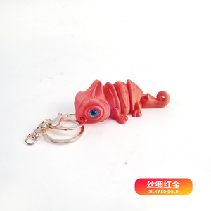Novedad 2026: Llavero de lagarto 3D adorable con ojos simulados, colgante para bolso, juguete decorativo sin empaque - Product Image 6