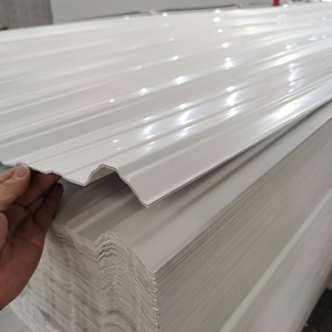 Desain Modern lembar UPVC bergelombang Panel atap PVC tahan air UV untuk apartemen taman gudang bengkel atap plastik - Product Image 1