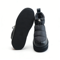 Vente directe d'usine OEM/ODM, bottes de neige imperméables pour femmes, tige en tissu, semelle en TPR EVA, chaudes pour l'hiver