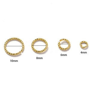 Fashion <b>Rings</b> Color-preserving Gold Copper Unisex Earring Accessories Spring 2023 Yiwu AC1918 - Product Image 5