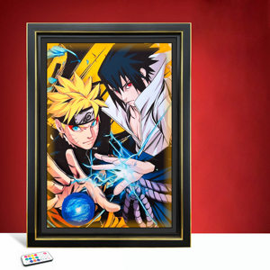 Cadre photo rectangulaire 3D stéréoscopique 35x28cm à découpe papier, impression numérique, thème Pokémon Anime, personnalisable – Meilleures ventes - Product Image 6