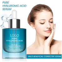 Sérum pour le visage coréen à étiquette privée avec logo personnalisé, vitamine C, acide hyaluronique, hydratant, anti-rides, éclaircissant, sérum liquide OEM