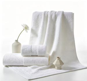 Alfombra de Baño de Algodón Blanco para Hotel de 5 Estrellas, Suministro a Largo Plazo, Logotipo Personalizado, Alfombras Jacquard para Hotel, Toalla de Playa Grande, Toalla de Baño - Product Image 1