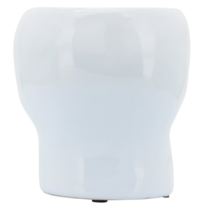 Vaso in ceramica a forma di teschio bianco, vaso decorativo per fiori, per soggiorno, camera da letto, ufficio, decorazioni per la casa, stile contemporaneo - Product Image 5