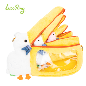 Bolsa de Peluche Creativa con Diseño de Pelícano, Bolsa de Almacenamiento Infantil para Exteriores, Linda Bolsa de Hombro con Pico Grande para Viajes - Product Image 2