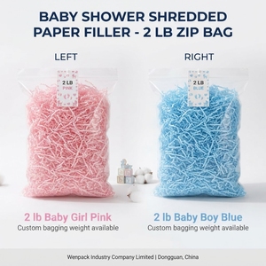 Pink Blue Shredded Crepe <b>Paper</b> Gift Box Filler Candy Packaging <b>Paper</b> Strips for Handheld Gift & Craft - Product Image 4