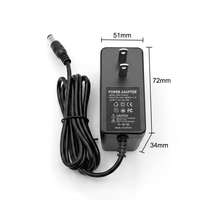 Adaptateur secteur DC 12V 2A 24W de rechange fiable avec connecteur 5.5x2.1mm à polarité centrale positive pour moniteur bébé et caméra embarquée