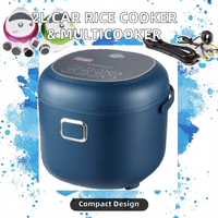 Cuisinière à riz portable mini de 5,1 à 6,0 L en forme de tambour avec boîtier en plastique pour soupe et bouillie, boîte à lunch pour camion 12V