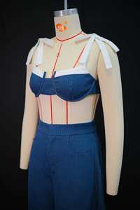 GX1711 卸売 2025 レディース服 ブティック カジュアル ストリートウェア ノースリーブ ユニーク クロップドトップとワイドレッグパンツの2ピースセット - Product Image 4