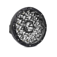 Ziaïa — lampes de travail Led blanches rondes, lumière extra brillante, double couleur, lumière de position auxiliaire, 9 pouces