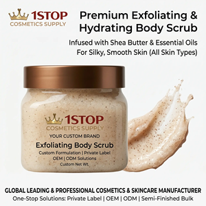 <span class=keywords><strong>Gommage</strong></span> Corporel au Sel avec Rose et Orange Douce, Exfoliant Éclaircissant pour Peau de Poulet, Pot de <span class=keywords><strong>Gommage</strong></span> de Bain Sans Étiquette de Produit - Product Image 4
