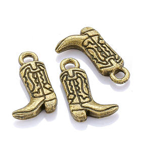 ทองเงินโลหะผสมบรอนซ์ตะวันตกคาวบอยบูตCharm Hangingจี้สําหรับDIYสร้อยคอสร้อยข้อมือเครื่องประดับทํา - Product Image 4